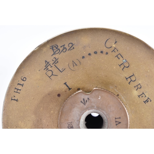 339 - A 19th Century British 12 Pounder Naval Gun MK1 cartridge case. Marked for RL Royal Laboratories, Wo... 