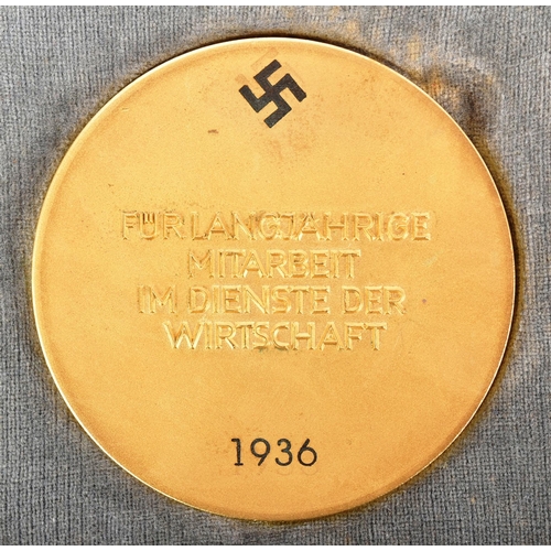 341 - A WWII Second World War period Third Reich Nazi German cased medallion Palatinate Association of the... 