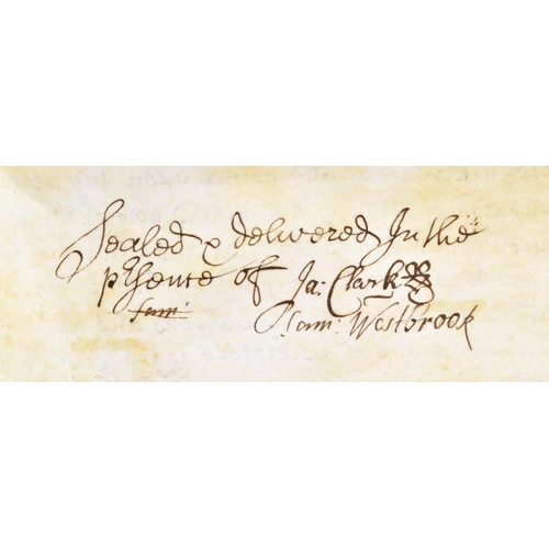 371 - A large 18th Century manuscript indenture / deeds on vellum relating to the rental / purchase of a p... 