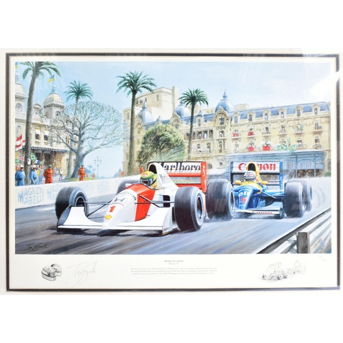 383 - Formula One / F1 Racing - Tony Smith - Dicing at Casino - Limited Edition signed print of the Monaco... 