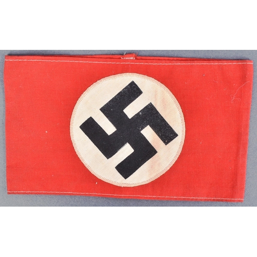 403 - A WWII Second World War Third Reich Nazi German NSDAP armband and a double sided pennant flag. Typic... 