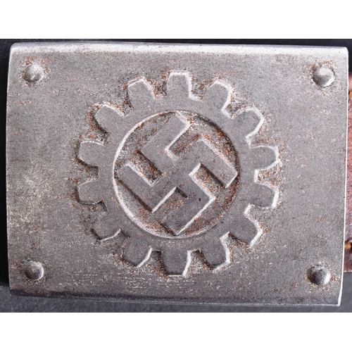 404 - A WWII Second World War Third Reich Nazi German DAF Labour Front workers belt buckle. The buckle wit... 