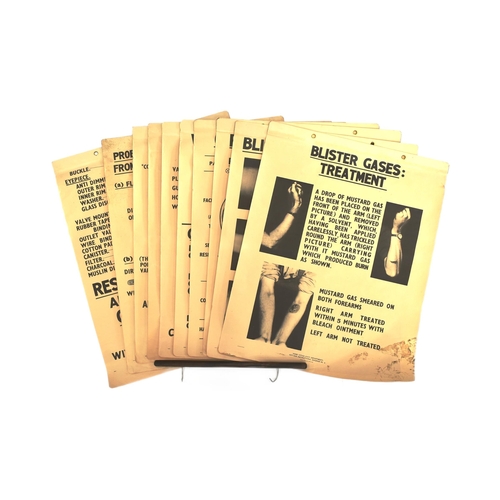 407 - A collection of x10 WWII Second World War British Home Office issue ARP Air Raid Precaution Anti-Gas... 