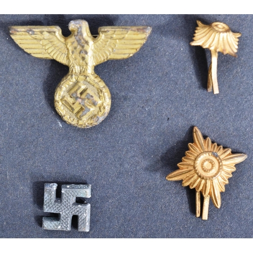 412 - A collection of original WWII Second World War Third Reich Nazi German badges and other items. Inclu... 