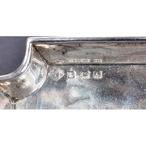 421 - Railway Interest - a hallmarked silver pin tray / ashtray with engraved notation: G'eneral Strike Ma... 