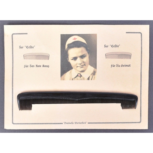 422 - A WWII Second World War Third Reich Nazi German Red Cross comb as sold in hospitals to patients and ... 