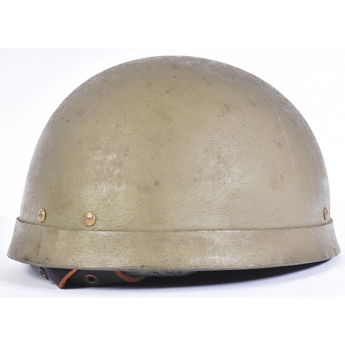 462 - A replica WWII Second World War style British Paratroopers MK1 Airborne Troop helmet. Steel shell pa... 