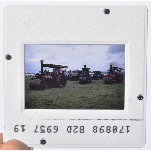 474 - Railwayana - a LARGE collection of assorted locomotive and steam traction engine 35mm projector slid... 