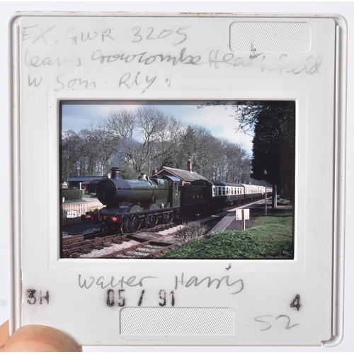 474 - Railwayana - a LARGE collection of assorted locomotive and steam traction engine 35mm projector slid... 