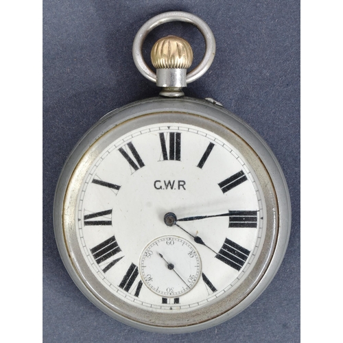 476 - Railway Interest - an original early 20th century Great Western Railway GWR pre-grouping nickel case... 