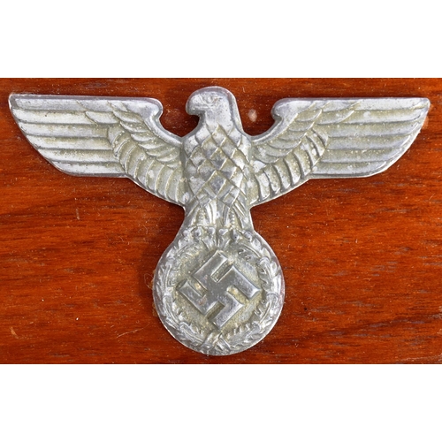 492 - A collection of assorted WWII Second World War Third Reich Nazi German military items comprising; a ... 