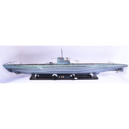 497 - WWII Second World War Interest - a large scale hand built model of German Kriegsmarine U-Boat U96. P... 