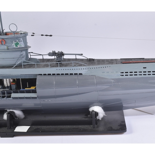 497 - WWII Second World War Interest - a large scale hand built model of German Kriegsmarine U-Boat U96. P... 