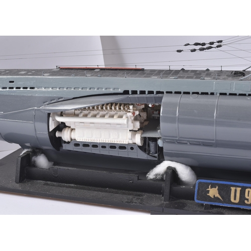 497 - WWII Second World War Interest - a large scale hand built model of German Kriegsmarine U-Boat U96. P... 