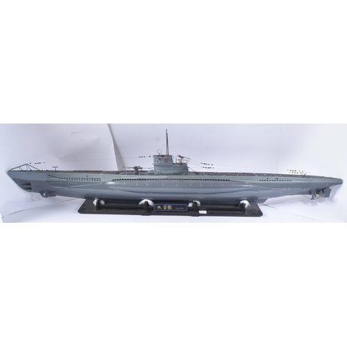 497 - WWII Second World War Interest - a large scale hand built model of German Kriegsmarine U-Boat U96. P... 