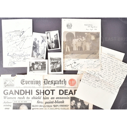 500 - Mahatma Gandhi (1869-1948) - SS Rajputana - a unique collection of items collected by one Doris Star... 