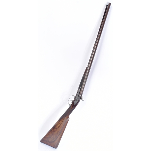 509 - An antique 19th century Westley Richards of London made double-barrelled percussion muzzle-loading r... 