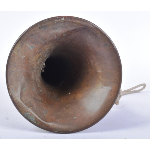 91 - A WWI First World War French Army regimental trumpet. The front of the bell marked ' HCRS Concours M... 