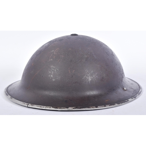 93 - A WWII Second World War period Leeds & Dundee NFS National Fire Service helmet. The steel brodie hel... 