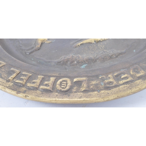 108 - An early 20th century continental German bronze cast wall charger plate from the city of Paderborn. ... 