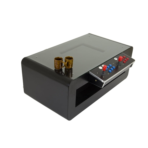 112 - A contemporary Liberty Games ' Galaxy Ultimate 2500 Multi Game ' arcade coffee table. The table havi... 