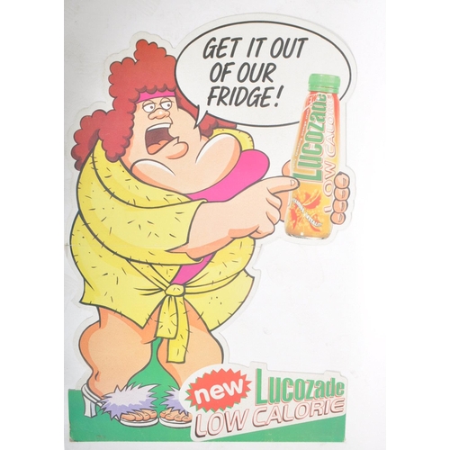 125 - A pair of original retro vintage late 20th century circa 1997 The Fat Slags for Lucozade low calorie... 