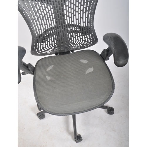 13 - Studio 7.5 - Herman Miller - Mirra 2 - A retro late 20th century swivel desk office chair having adj... 