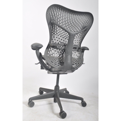 13 - Studio 7.5 - Herman Miller - Mirra 2 - A retro late 20th century swivel desk office chair having adj... 