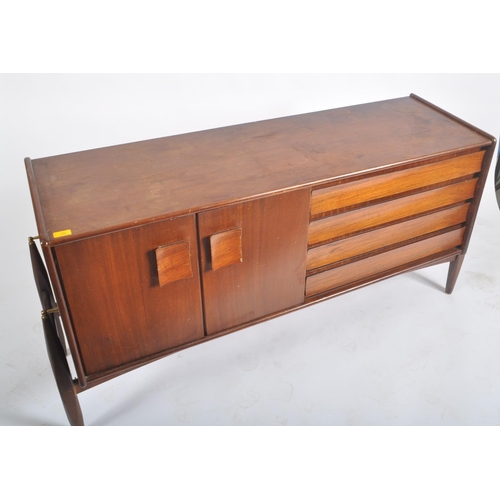 140 - Elliots of Newbury - EON - Zebrano - A retro vintage mid 20th century circa 1960s teak wood & zebran... 