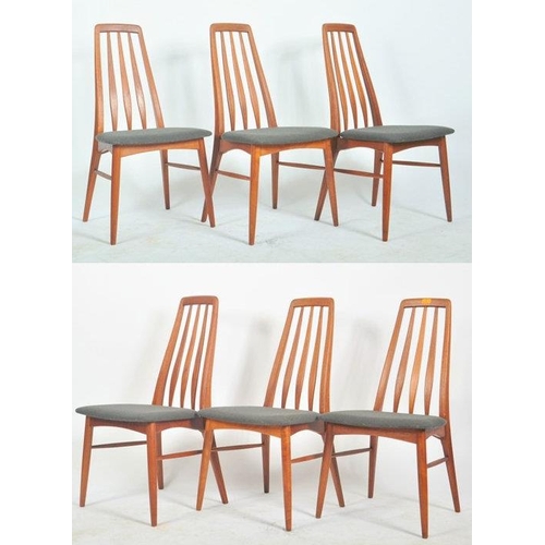 170 - Niels Koefoed for Hornslet Møbelfabrik - Eva Chair - A set of six retro 20th century 1960s Danish de... 