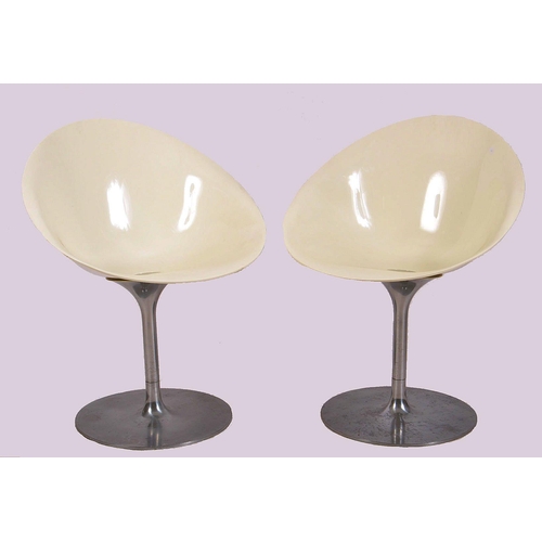 23 - Philippe Starck for Kartel - Eros - A pair of retro vintage mid 20th century Italian poly-carbonate ... 