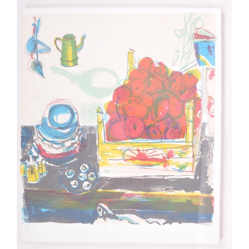 270 - Chloe Cheese (b.1952) - An original 20th century 'Tomatoes on the Bar' lithograph in colours. Signed... 