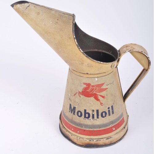 29 - Mobiloil - A vintage 20th century motoring advertising 1/2 gallon measuring jug / oil measure with M... 