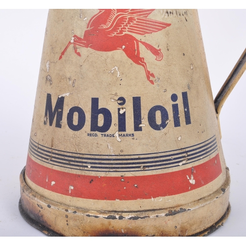 29 - Mobiloil - A vintage 20th century motoring advertising 1/2 gallon measuring jug / oil measure with M... 