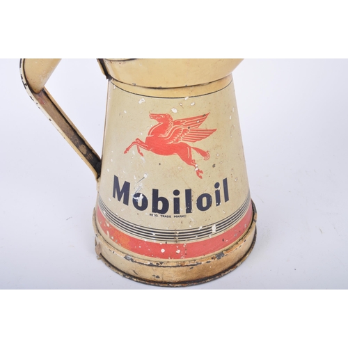 29 - Mobiloil - A vintage 20th century motoring advertising 1/2 gallon measuring jug / oil measure with M... 