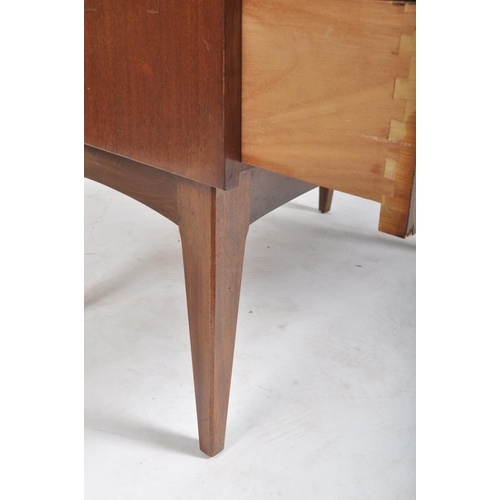 37 - Robert Heritage for Archie Shine - A retro mid century afromosia teak wood bureau desk having a fall... 