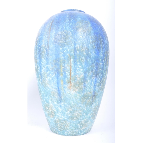 410 - A pair of early 20th century circa 1900 Bretby of Barnstaple, Devon studio art pottery vases. Each o... 