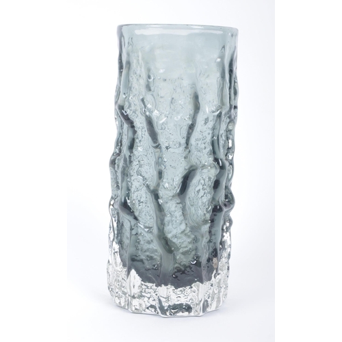 43 - Geoffrey Baxter for Whitefriars - Textured Range -  A retro 1960s British studio art glass vase havi... 