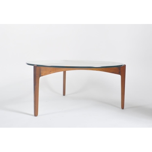 50 - Sven Ellekaer for Christian Linneberg Mobelfabrik - A retro 20th century Danish design teak coffee t... 