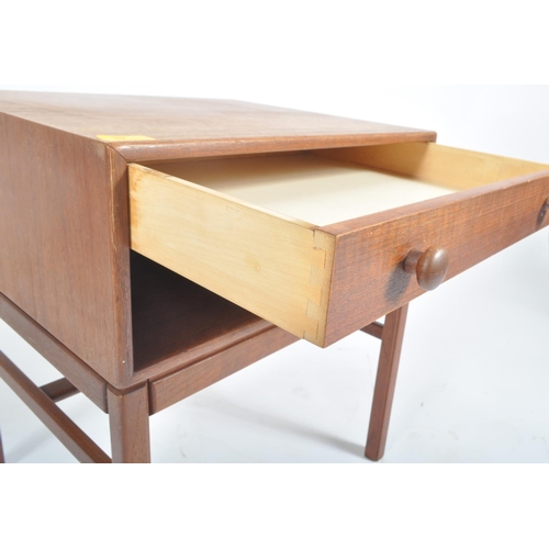 57 - Tingstroms - A retro mid 20th century Swedish teak single drawer side table / bedside table / nights... 