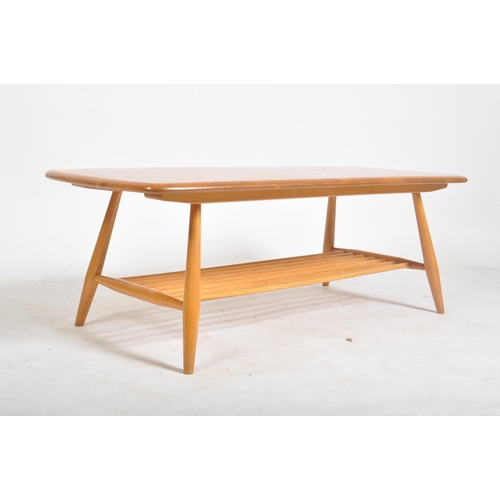 7 - Lucian Ercolani - Ercol - Model 459 - A retro vintage mid 20th century beech & elm coffee table / lo... 