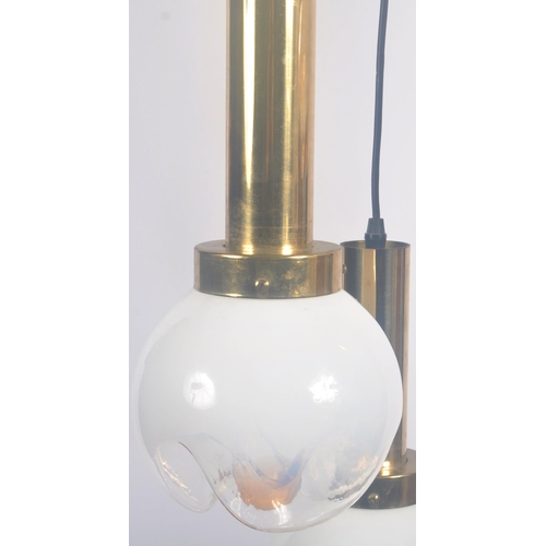 92 - Mazzega Glass Factory - Murano - A retro vintage 1960s Italian Venetian glass ceiling light chandeli... 