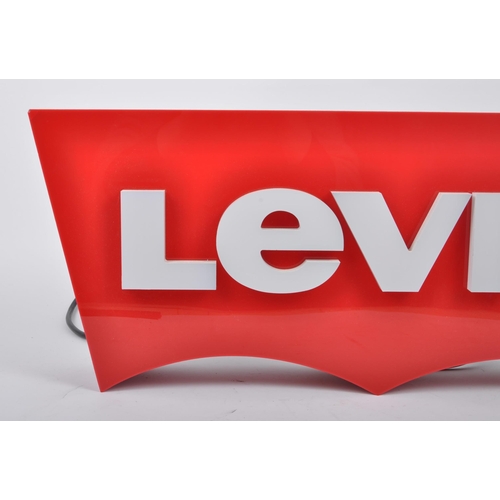 95 - Levi's - A contemporary shop display point of sale advertising sign / lightbox for the denim clothin... 