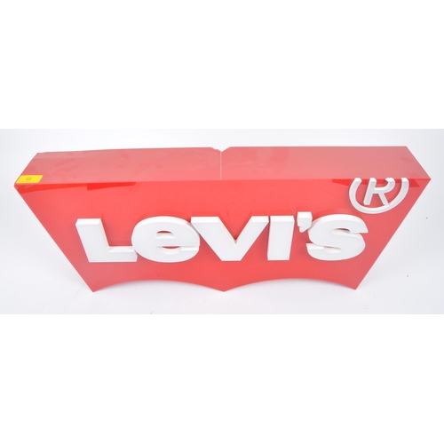 95 - Levi's - A contemporary shop display point of sale advertising sign / lightbox for the denim clothin... 