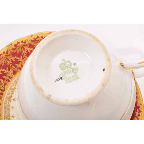 121 - A collection of 20th century Aynsley ceramics, all stamped to the underside with the exception of on... 