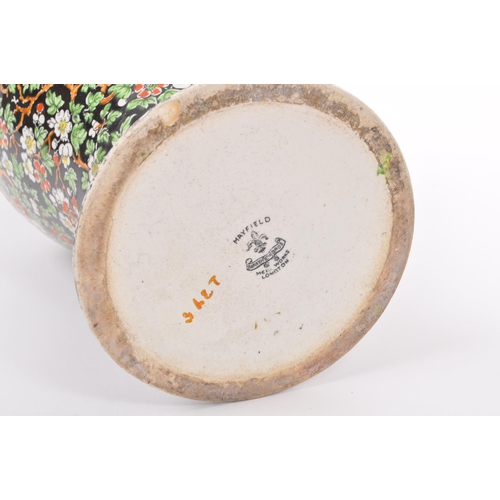 127 - An early 19th century Chinese / Oriental style baluster vase by 'Mayfield, England. The vase being h... 