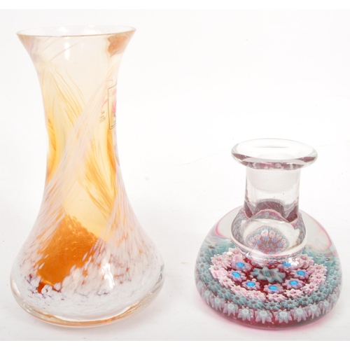 132 - A collection of five vintage retro mid 20th Century art glass pieces. Lot consists of; Whitefriars c... 