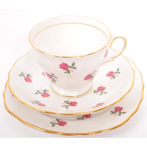 135 - A vintage 20th century bone china tea service to include a fine bone china service in the 'Colclough... 