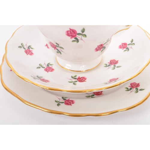135 - A vintage 20th century bone china tea service to include a fine bone china service in the 'Colclough... 