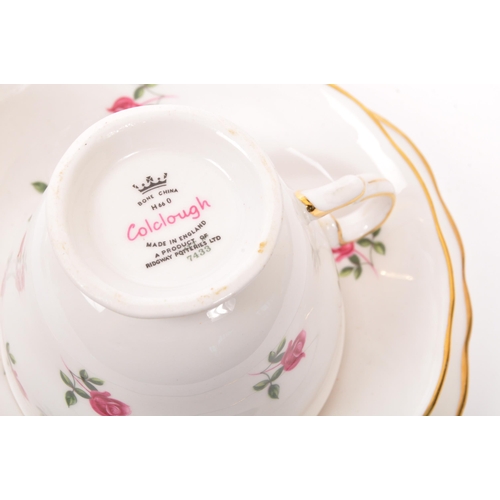 135 - A vintage 20th century bone china tea service to include a fine bone china service in the 'Colclough... 